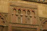 false doorway and pilasters over a doorway outside the Cathedral precinct