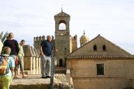 on the parapet of the Alcázares Reales, I