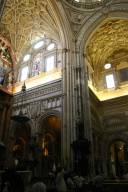 looking up, inside the Córdoba Cathedral